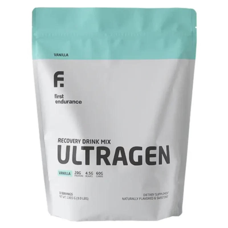 First Endurance Ultragen Recovery Drink Mix. Vanilla