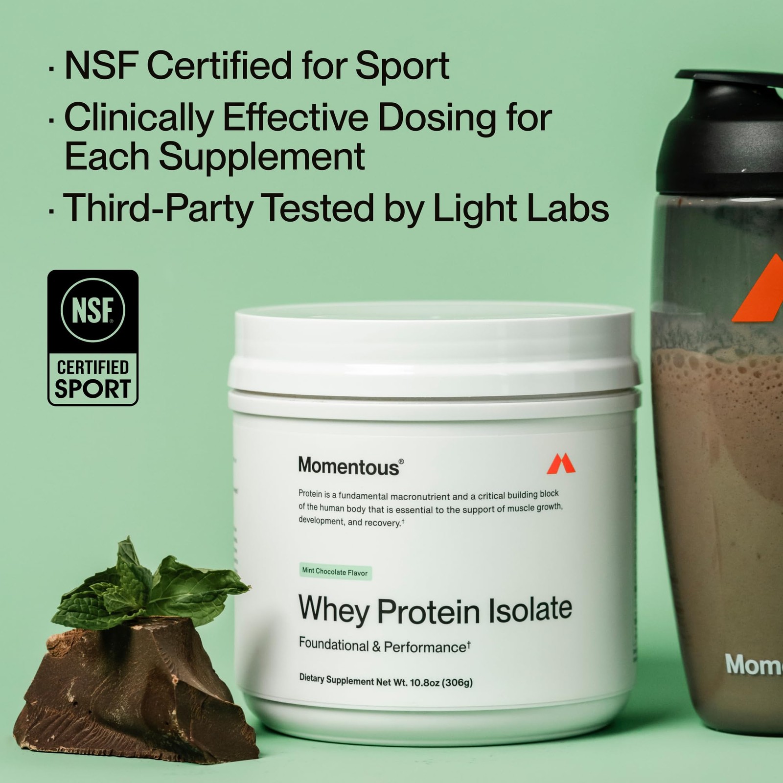 Momentous Essential GrassFed Whey Protein Powder 20 g Whey Isolate Protein …