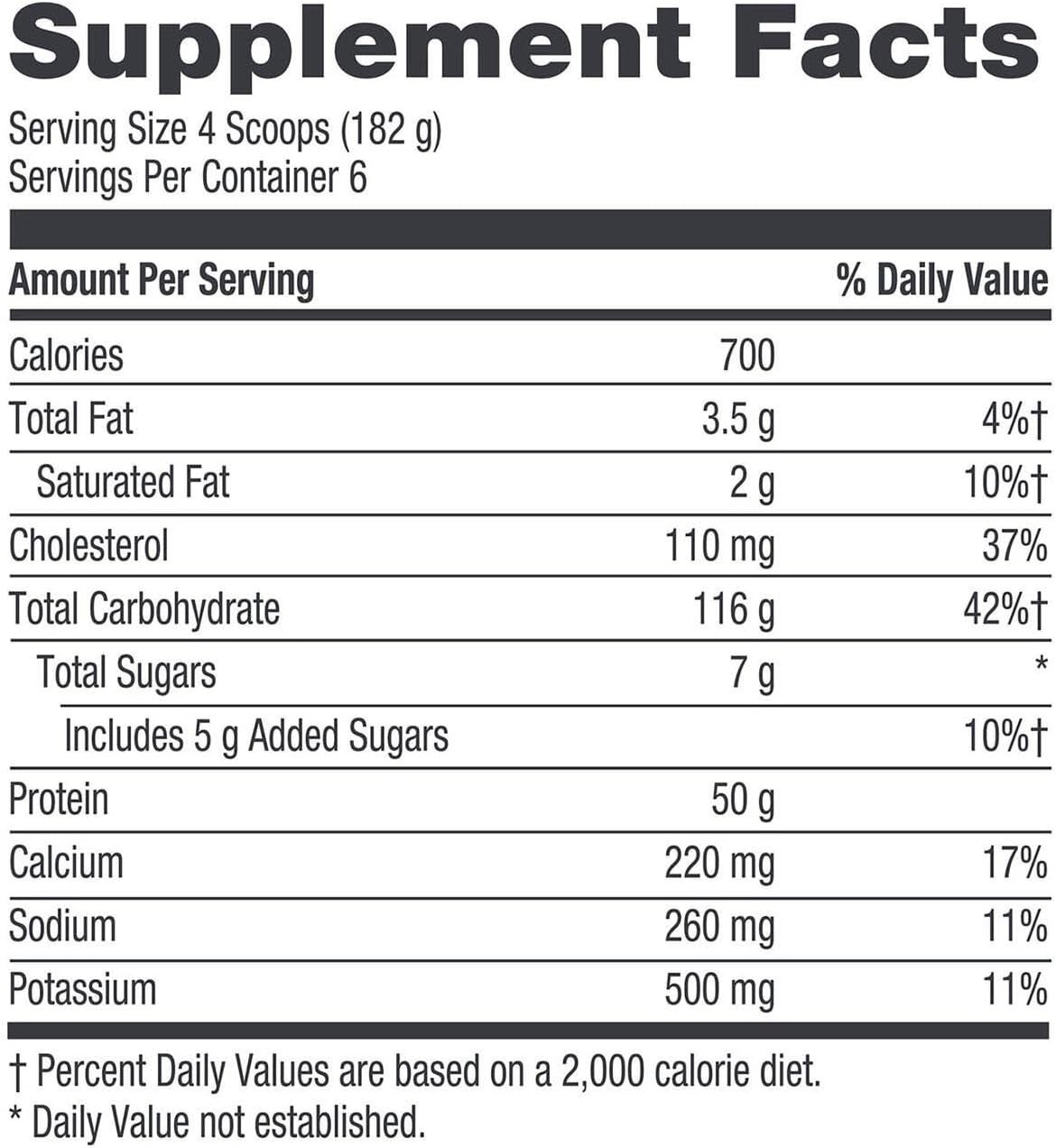 Pro Performance Weight Gainer – Double Chocolate 2.5 lb – 50G Protein