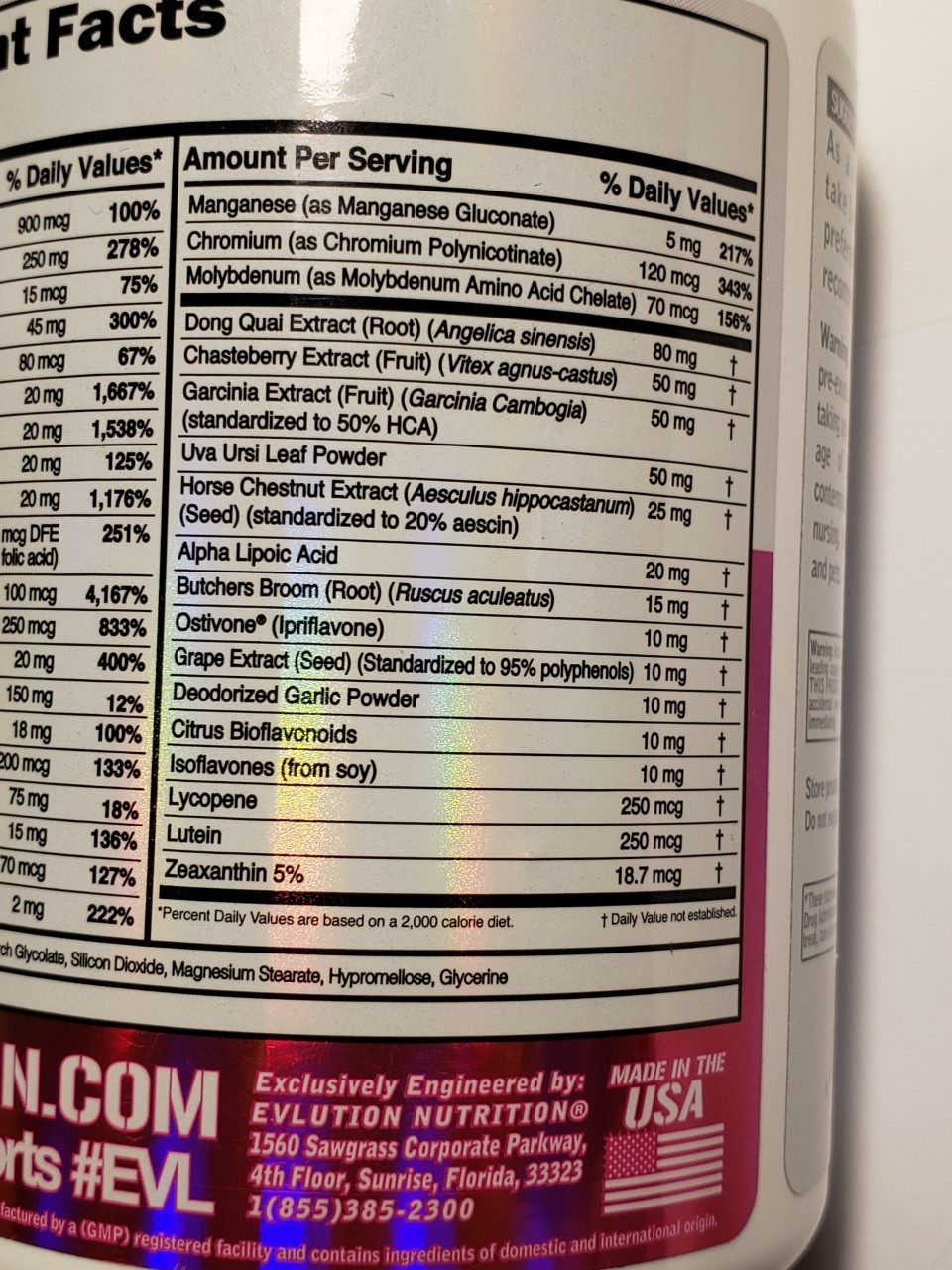Evlution Nutrition WOMENS MULTIVITAMIN – 120 Tablets / 60 Servings – Exp 4/2027