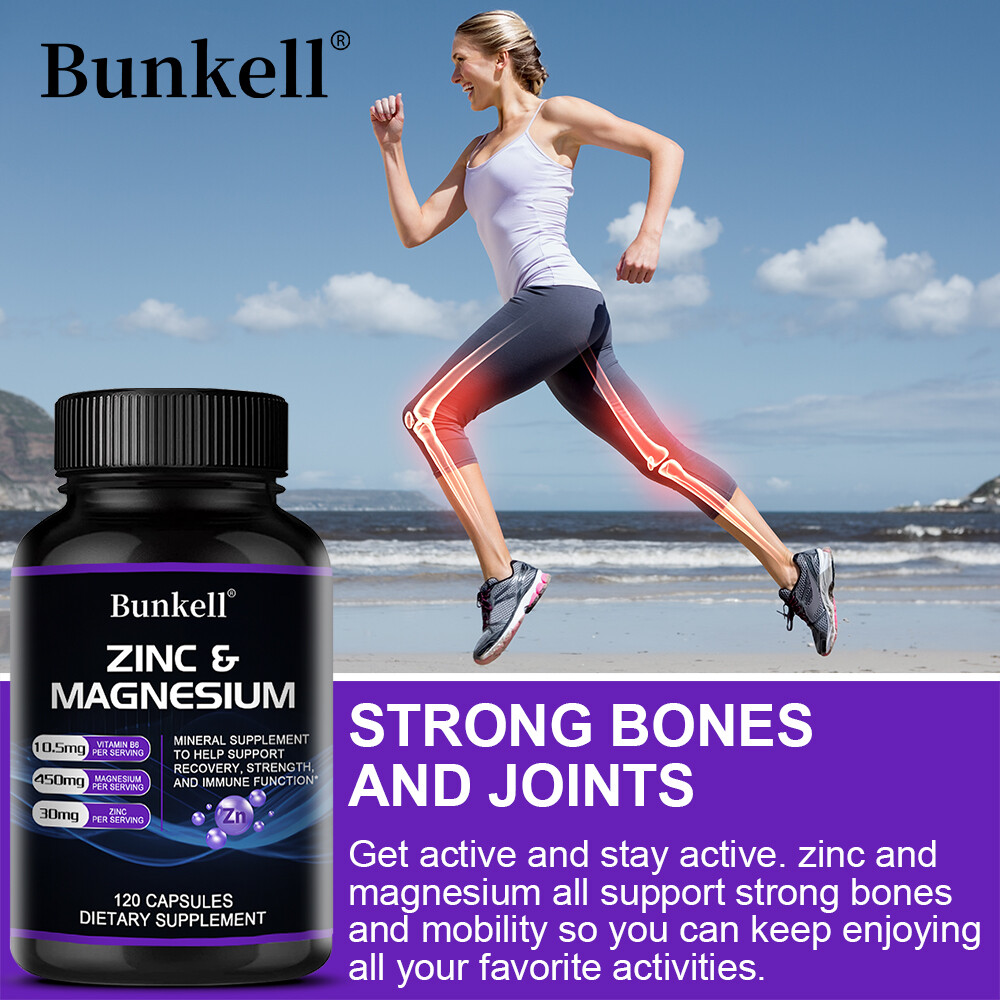 Zinc Magnesium w/Vitamin B6 – Restful Sleep, Anti Stress AntiAnxiety supplement