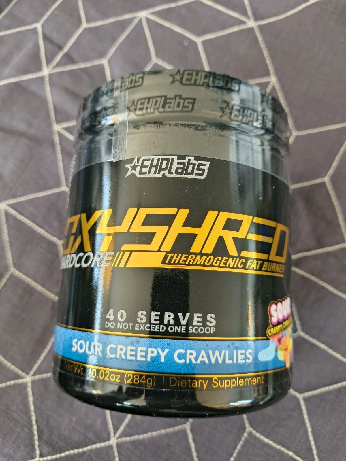 EHPLABS OXYSHRED HARDCORE Sour Gummies Thermogenic Fat Burner Bb 12/31/26