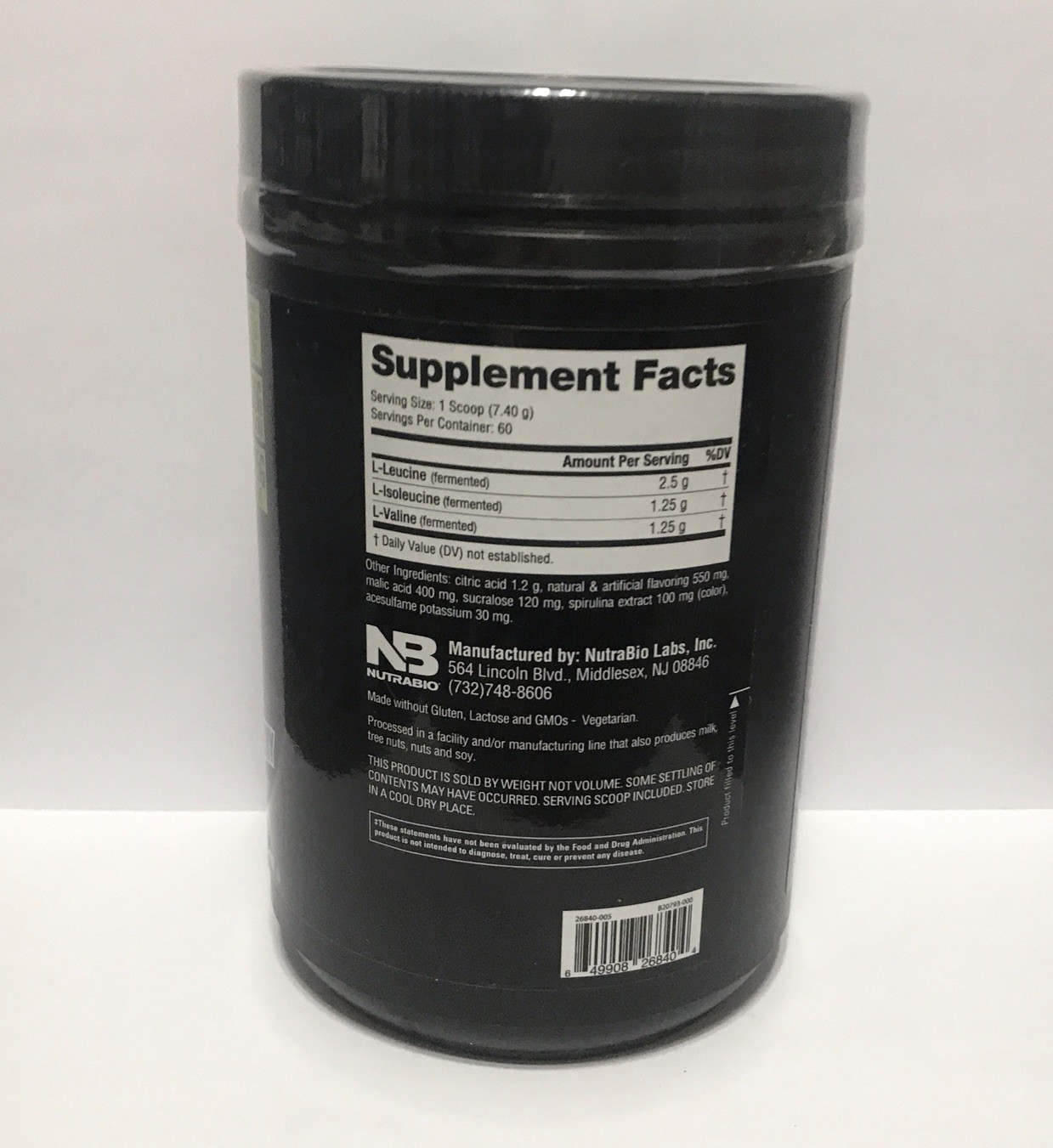 BCAA 5000 – Blue Raspberry – 15.7 oz (NutraBio)