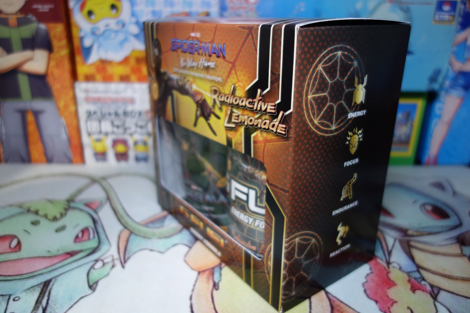 Spiderman No Way Home Black and Gold G fuel Collector’s Box Brand New On Hand!