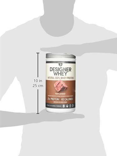 Designer Wellness Designer Whey Natural 100% Whey Protein Powder Chocolate 2 lb