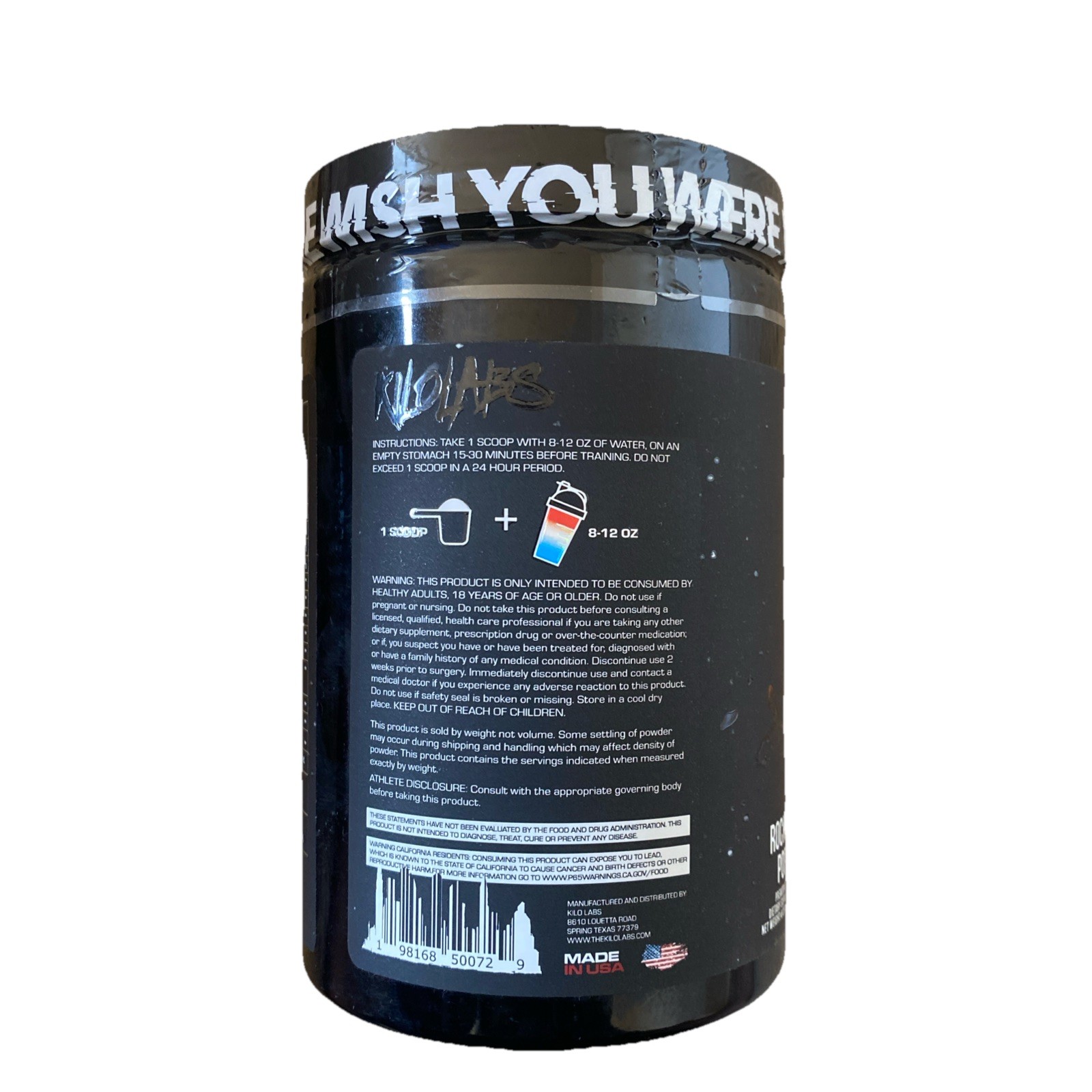 Kilo Labs NEW Hybrid Euphoric Pre Workout Key Pump Supreme Rocket Pop