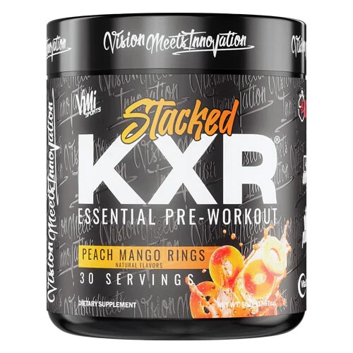 VMI Sports KXR Stacked Pre Workout 30 Servings Peach Mango Rings