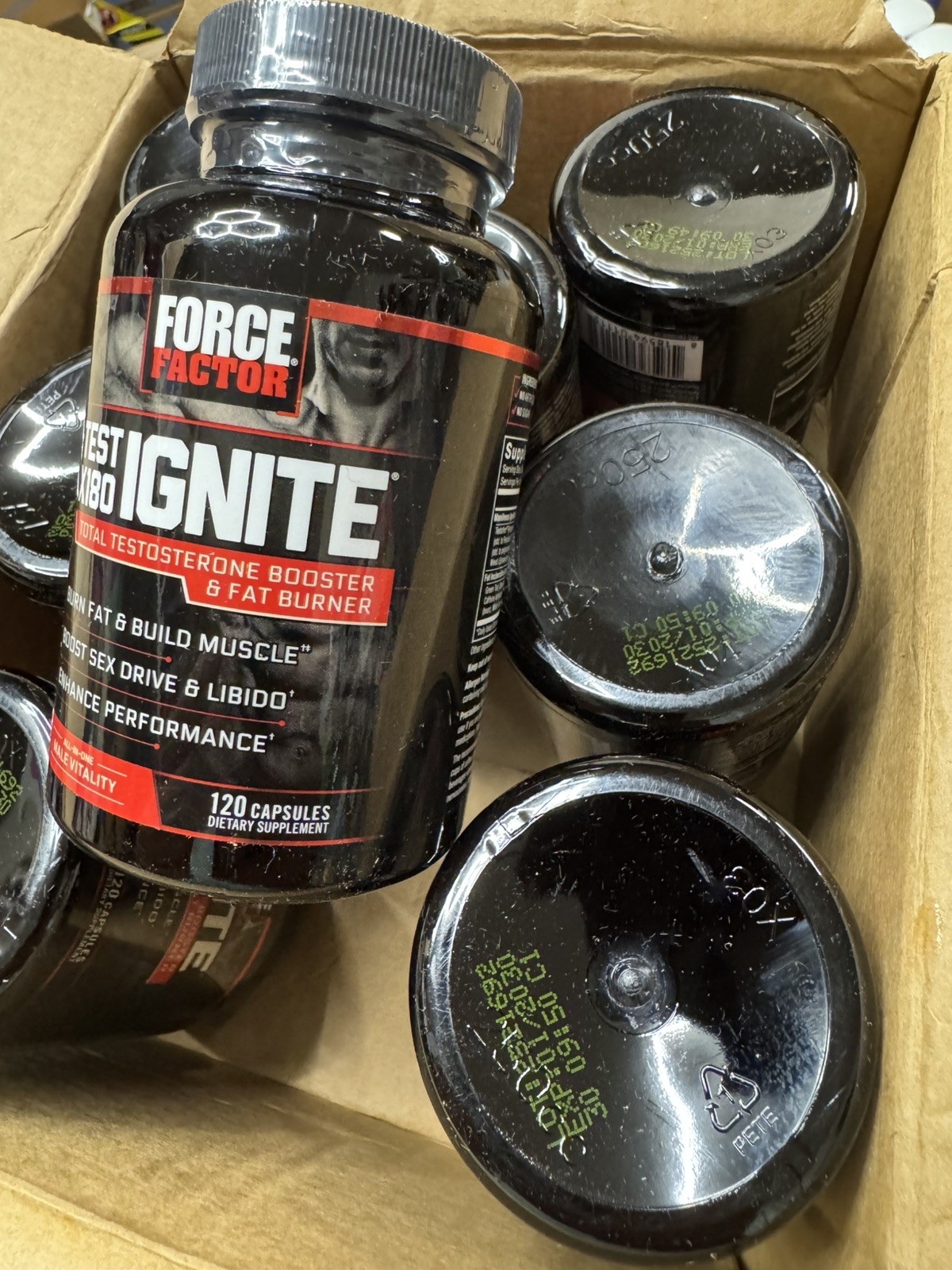 Force Factor Test X180 Ignite Total Testosterone Booster 120 Capsules – exp 2030