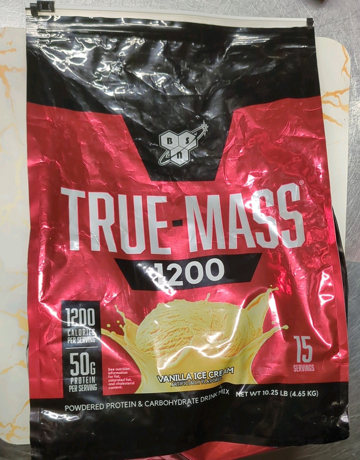 BSN True-Mass 1200 High Calorie Weight Mass Gainer 10.25LB Bag.