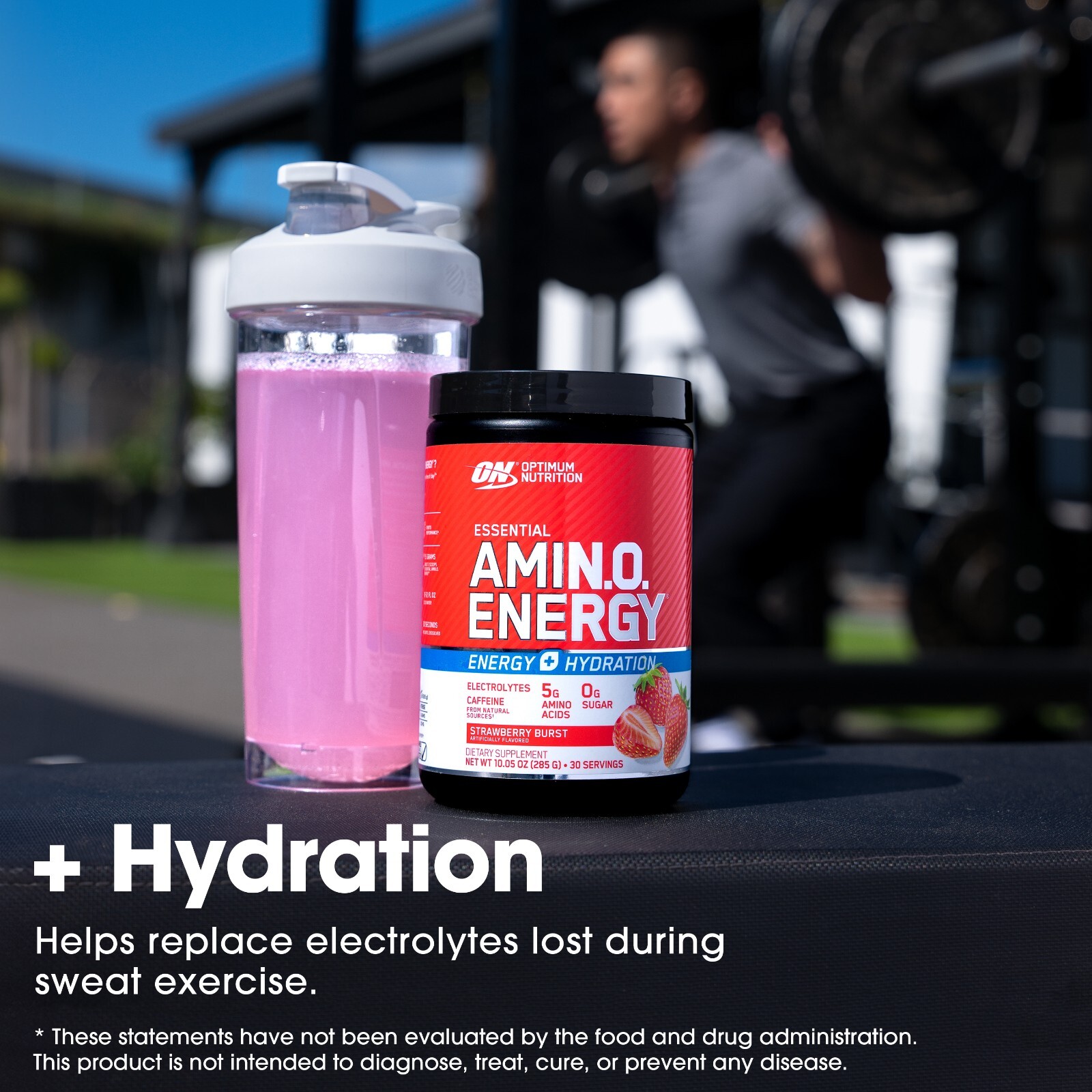2 PACK Amino Energy Plus Electrolytes Powder, Strawberry Burst, 30 Servings