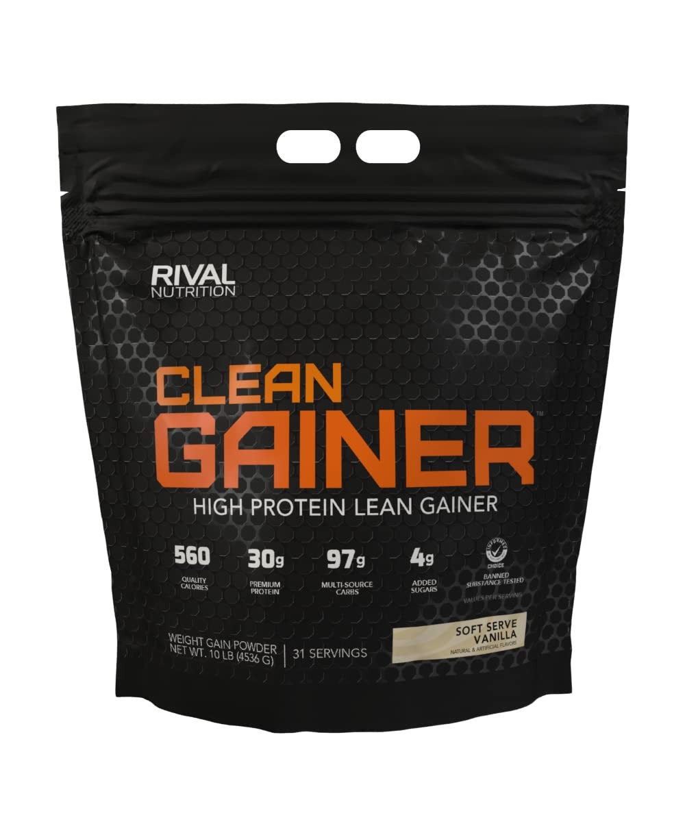 RIVAL NUTRITION Clean Gainer – Creamy Vanilla 10 lbs