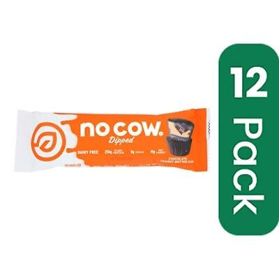 No Cow Bar – Bar Chocolate Peanut Butter Cup – 2.12 oz (Pack of 12)