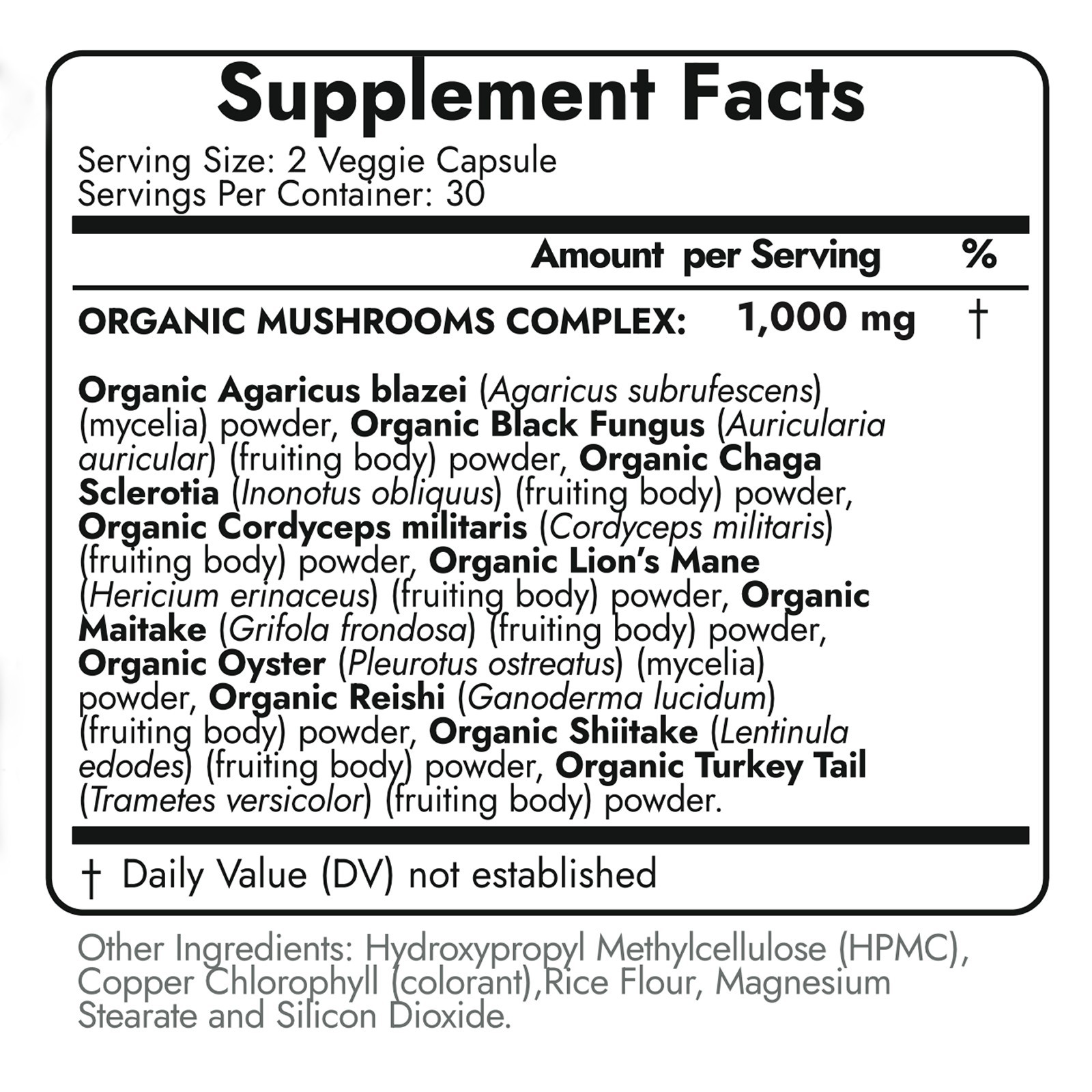 Total Mushrooms Complex – Capsules , 10 best Mushrooms for optimal results