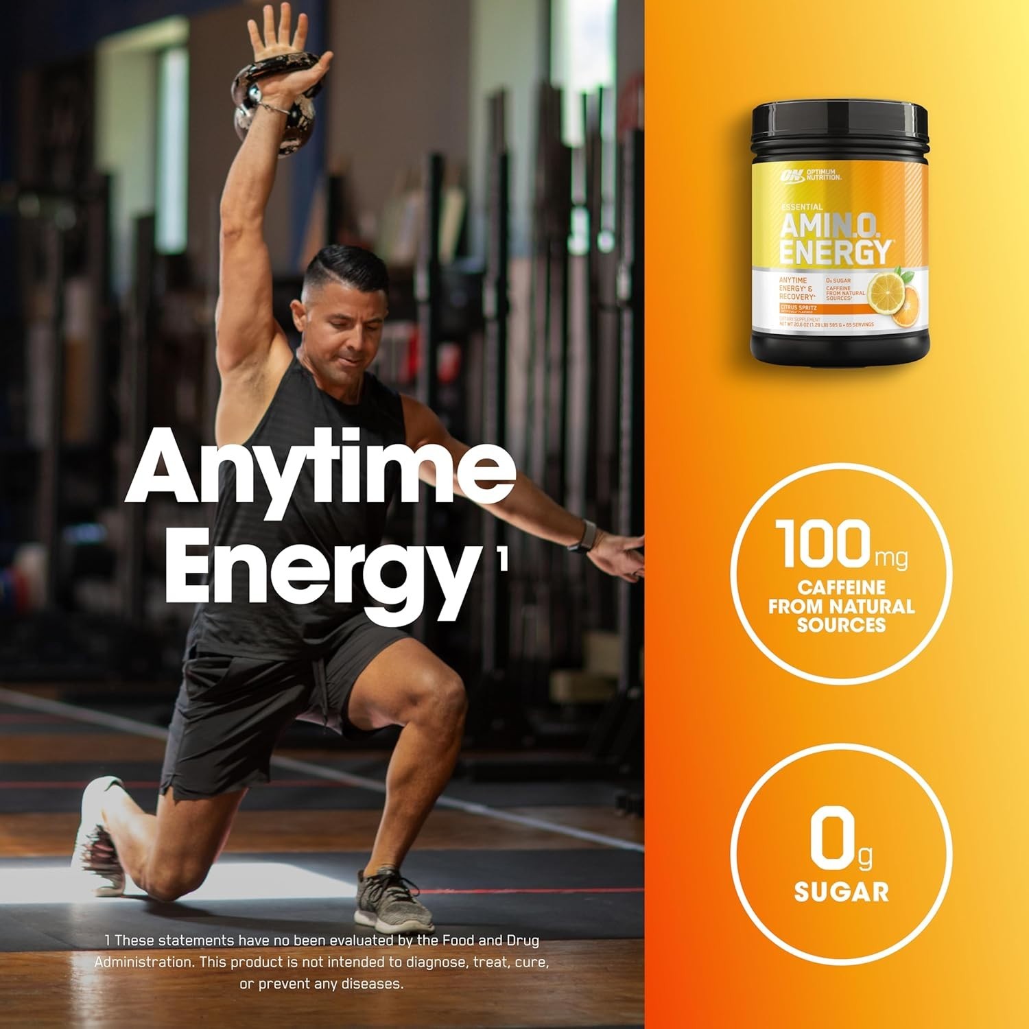 Citrus Spritz Pre Workout Formula – BCAAs & Caffeine for Ultimate Energy Boost