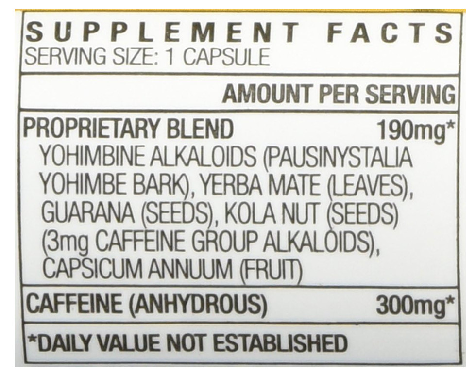 Yellow Hornet Herbal Dietary Supplement 20 x 6ct= 120 Caps