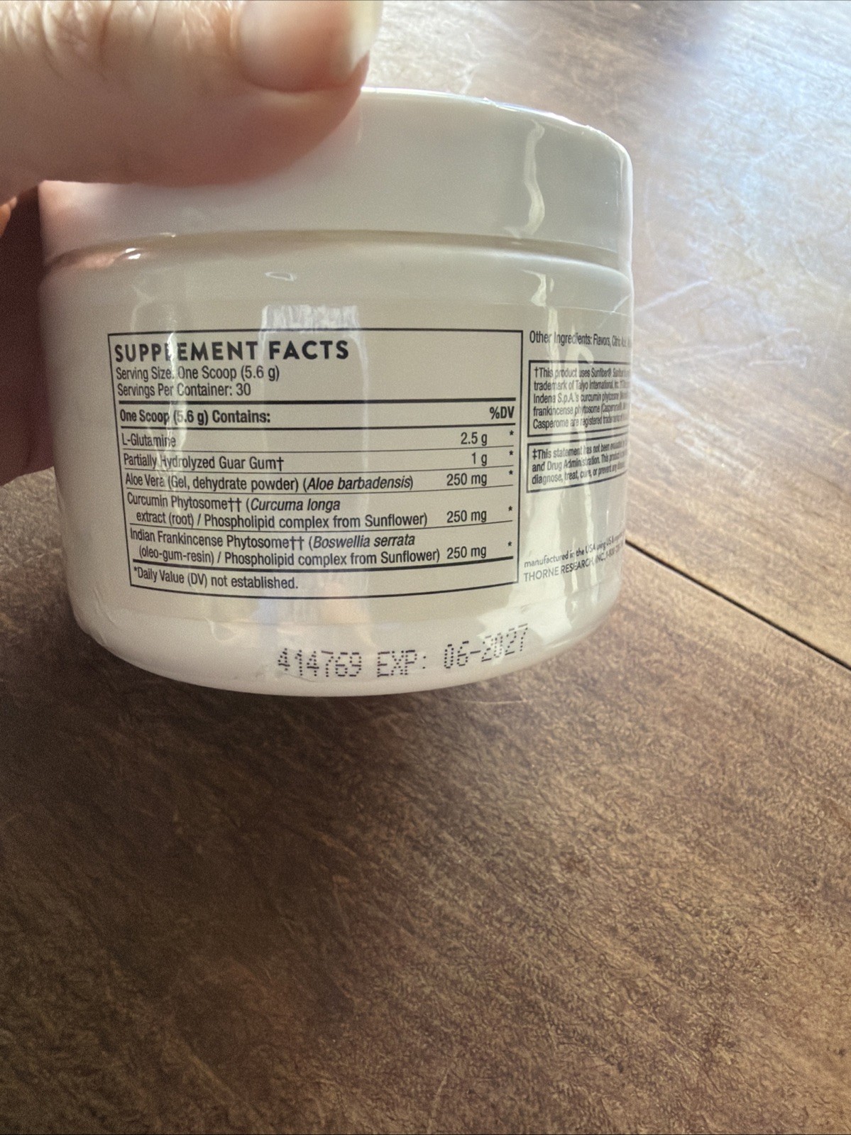 Thorne Enteromend Powder Orange Vanilla Flavored, 5.9 oz