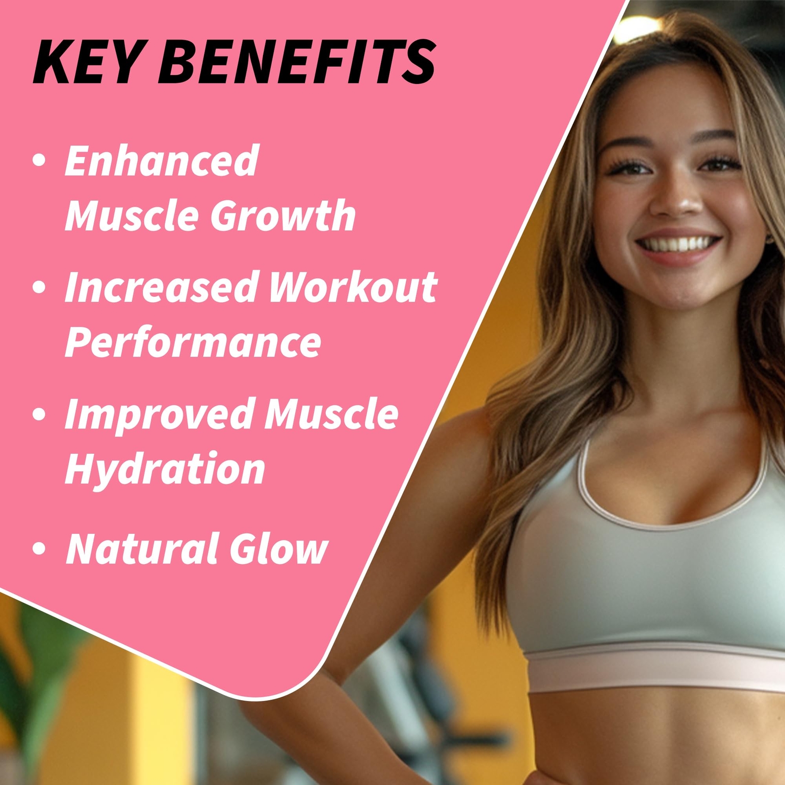 Creatine Monohydrate Powder Glute Builder Creatine for Women 3g Vegan Microni…