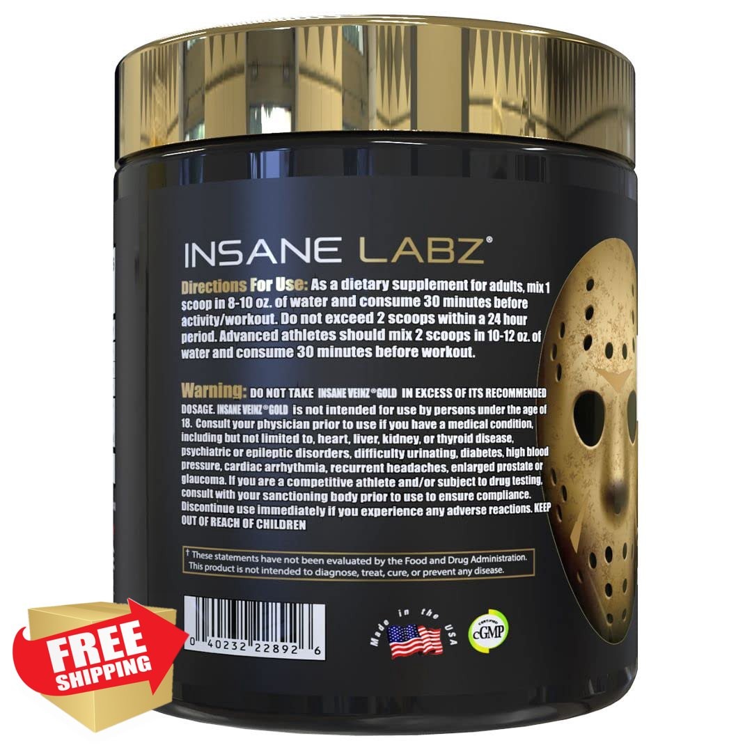 Insane Labz Grape Veinz Gold 30 Servings