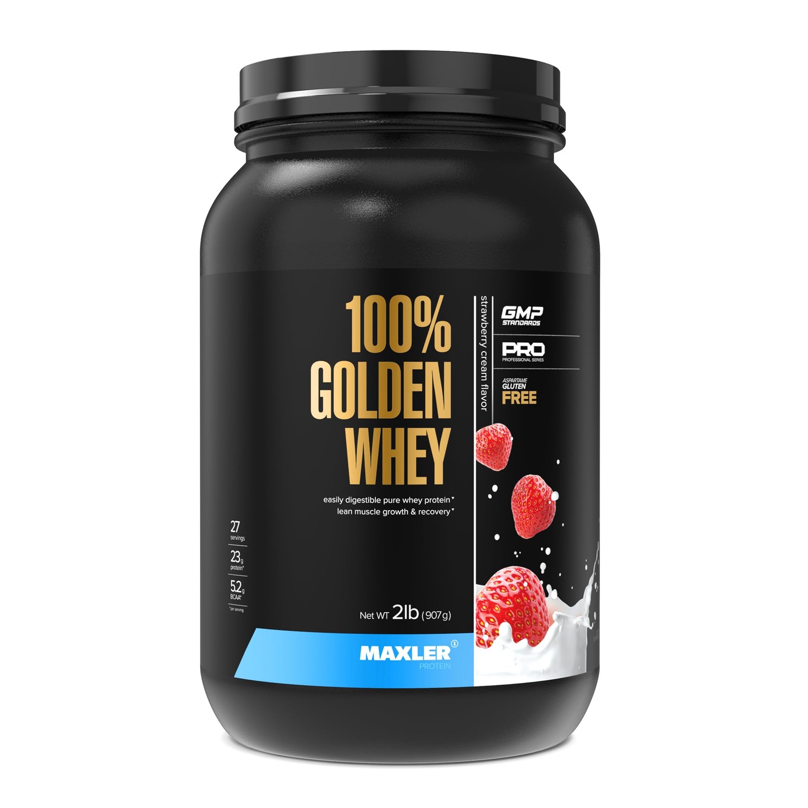 100% Golden Whey Protein – 23g of Whey Protein Powder per Serving – Pre, Post &