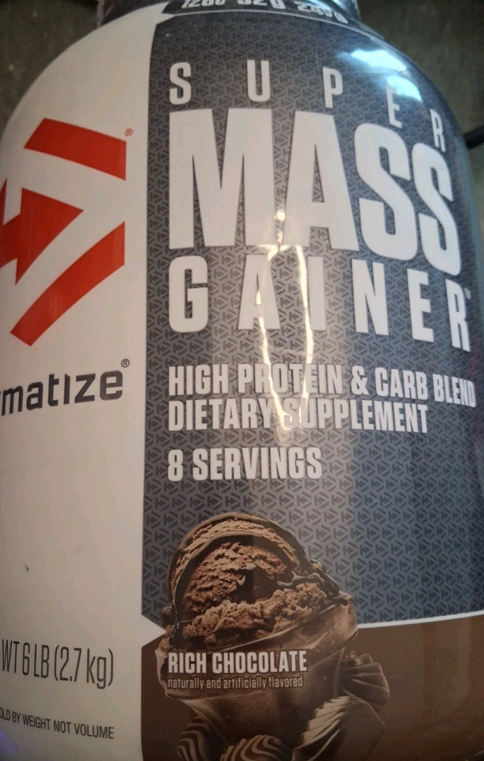 DYMATIZE SUPER MASS GAINER (6 LB) carbohydrates iso elite 100 whey protein amino