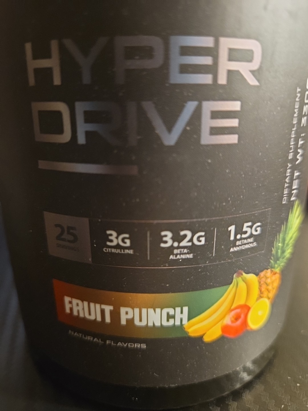 Pre Workout By Origin Fruit Punch Flavor 25 Ser 11.64 Oz 3200mg Beta Alanine