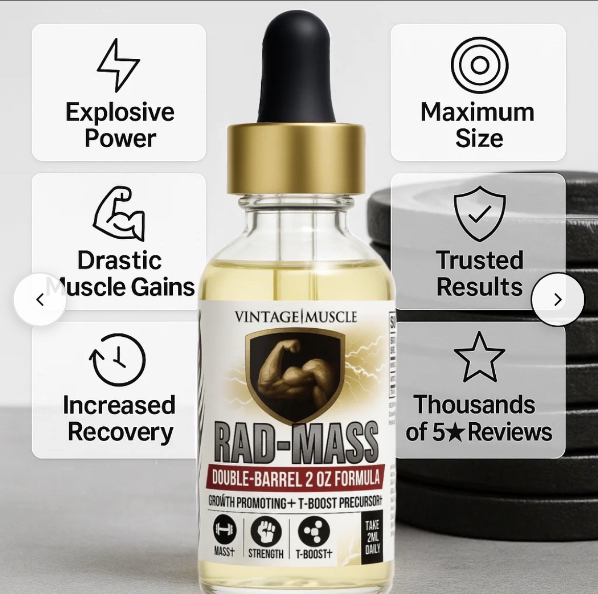 VM 💪Cycle🔁Bundle Deal:4&5DHEA:Rad,🧪Epi Test,GH Tropin, Pct W/Titan Test Base