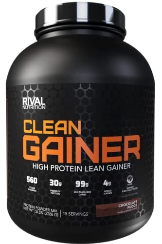Clean Gainer Protein Powder – Chocolate Fudge Flavor, 5lbs for Muscle Growth