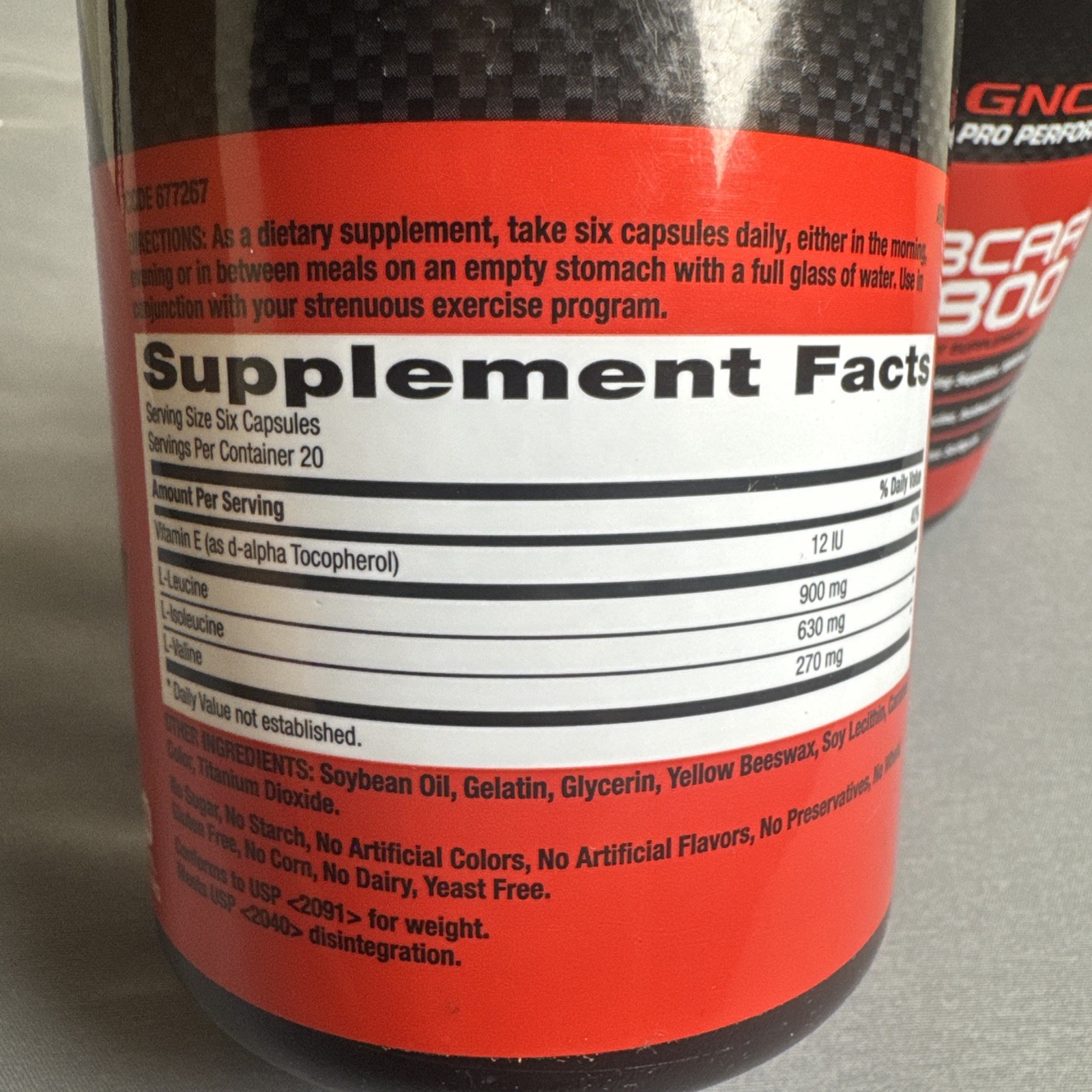 x2 GNC – PRO PERFORMANCE BCAA 1800mg Amino – 240 Caps 40 Serv TOTAL Exp: 11/26