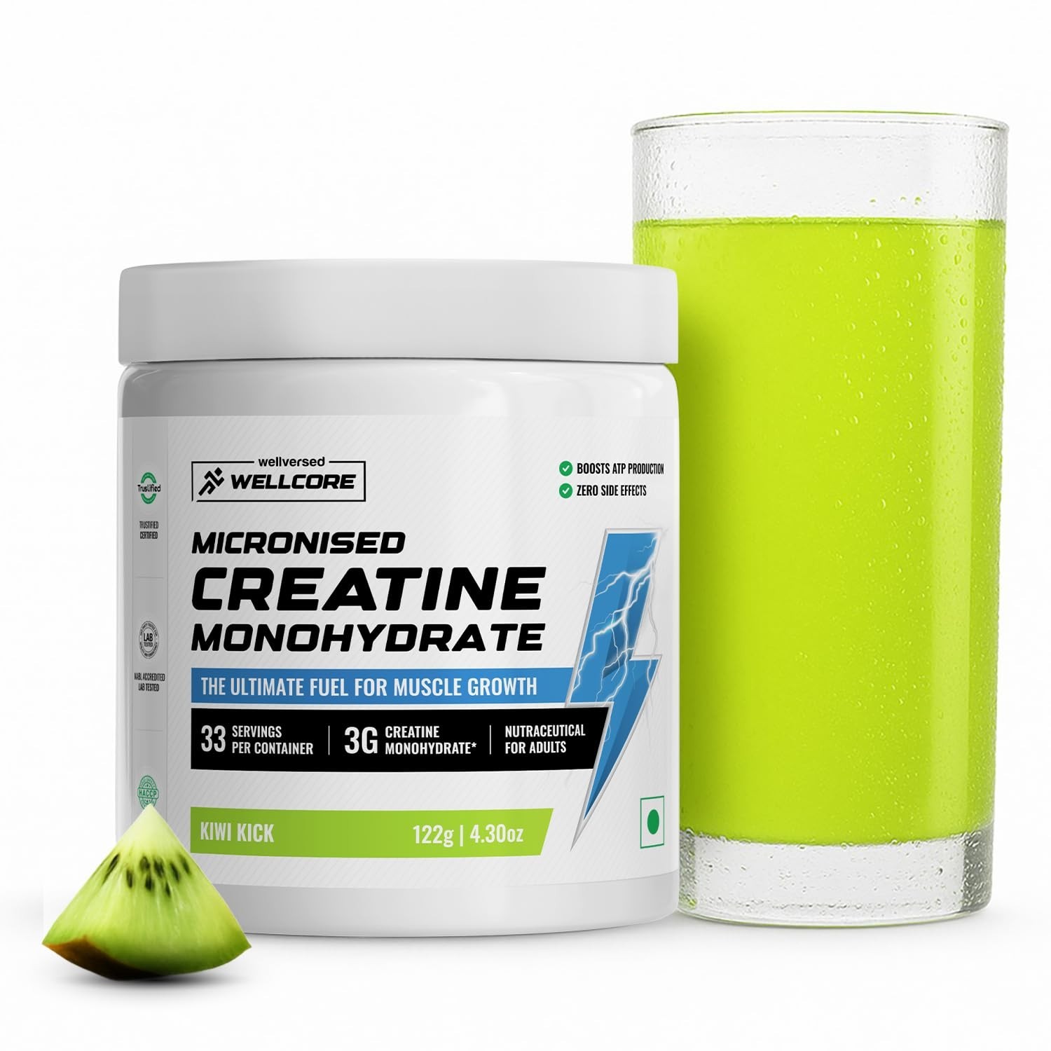 Wellcore Micronised Creatine Powder 122g For Enhanced Muscle Strength