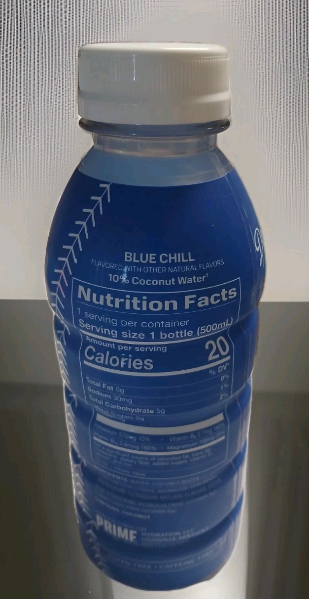 NEW Prime Hydration Drink LA DODGERS New Version 16.9 Blue Chill Flavor