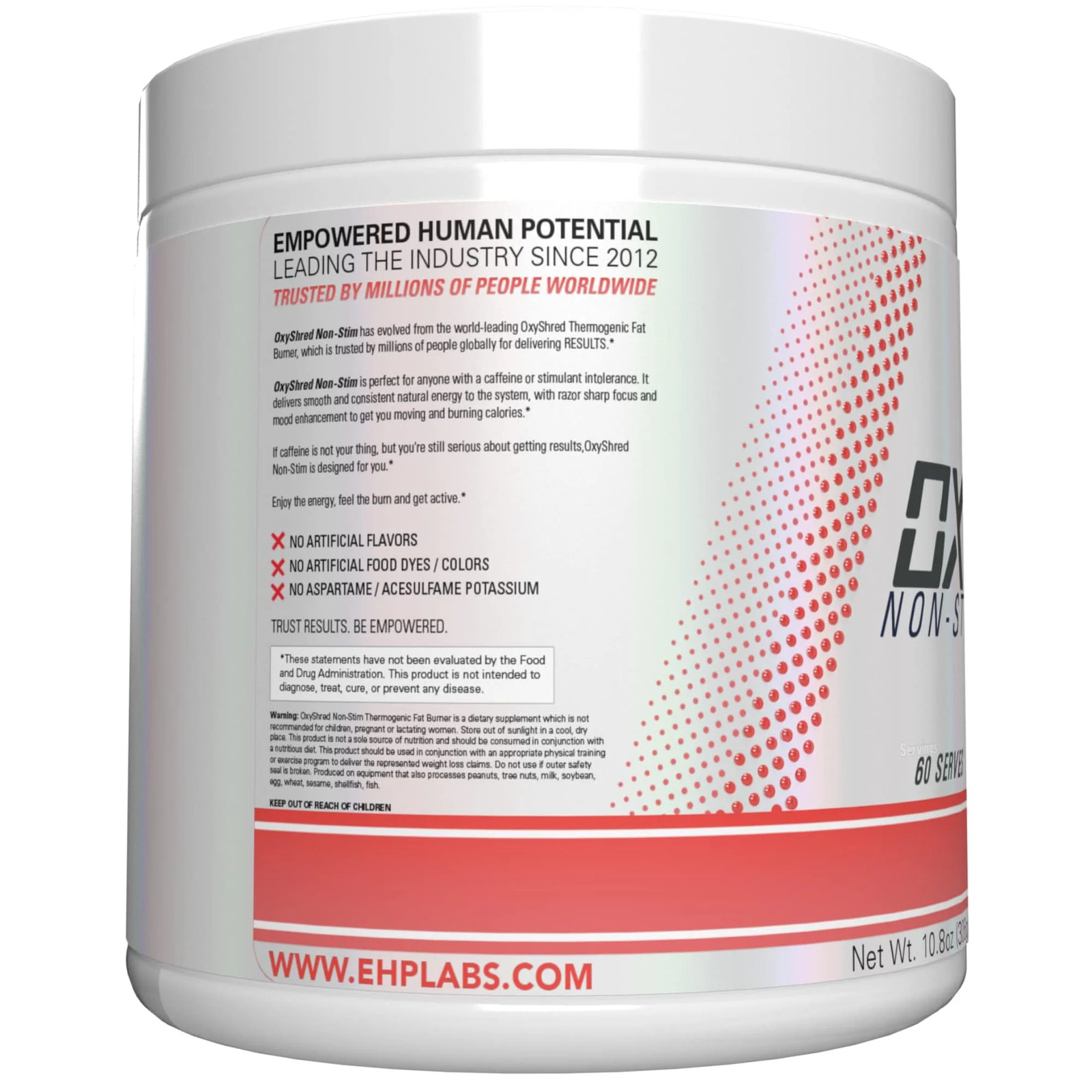 Oxyshred Non Stimulant Pre Workout Powder – Stim Free, Caffeine Free Preworkout