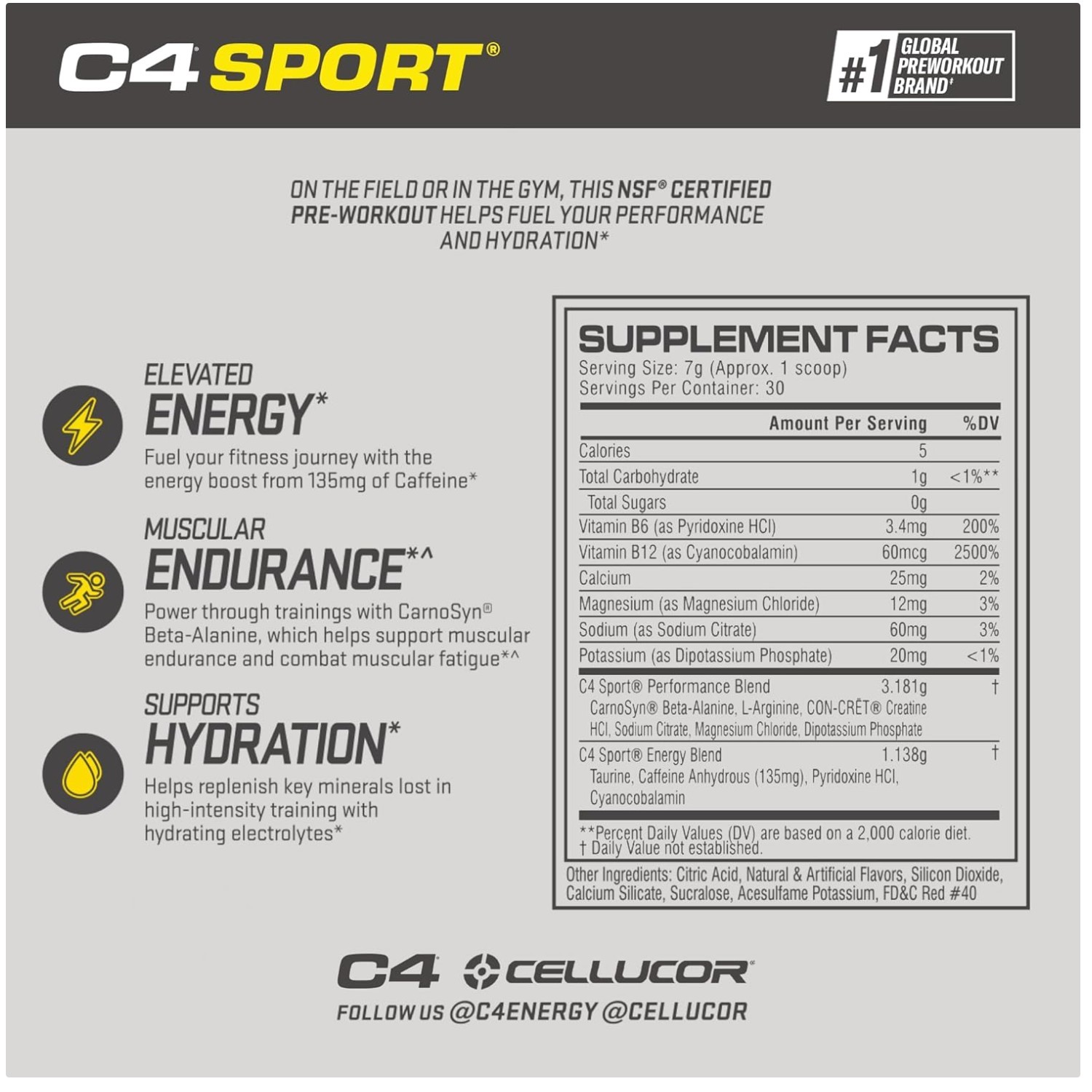 Fruit Punch Flavored Pre Workout Powder – NSF Certified