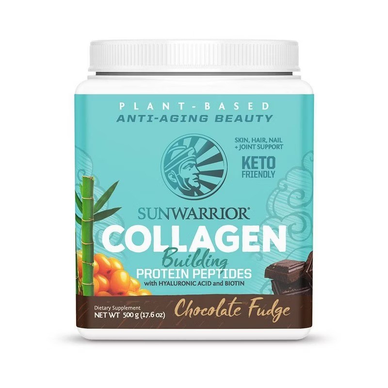 Collagen Building Plant Based Protein Peptides Powder – Chocolate Fudge – 17.6oz