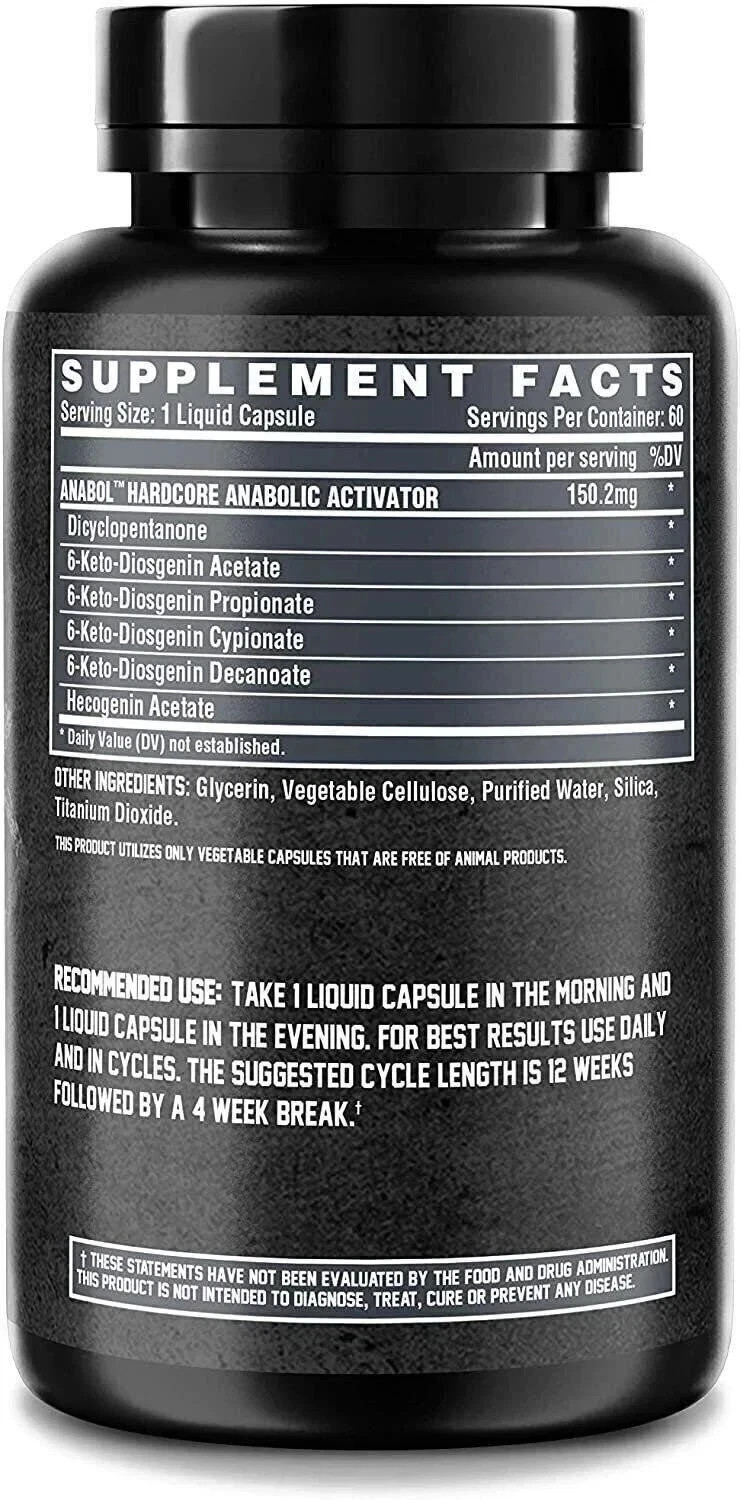 Nutrex Research Anabol Hardcore Anabolic Activator, Muscle Builder – pack of 2