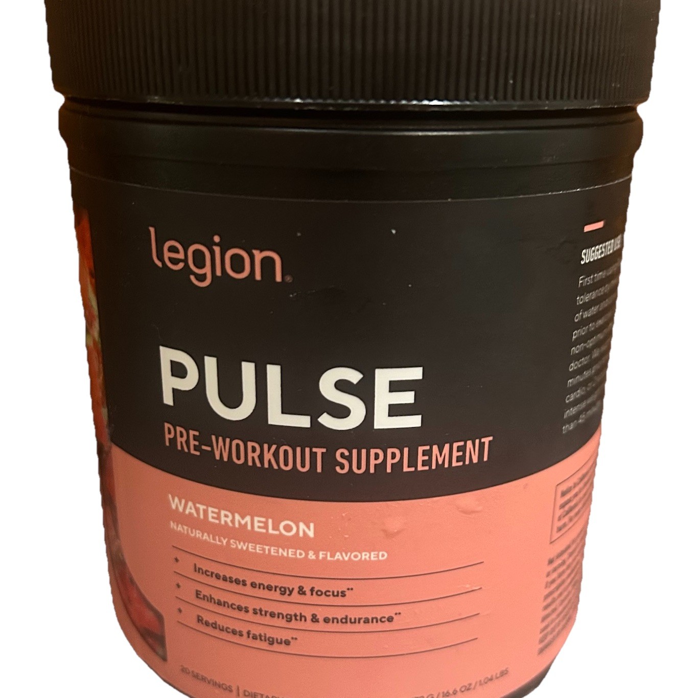 Pulse, Pre-Workout Drink, Watermelon, 1.04 lbs (472 g) Sealed Legion Free Ship