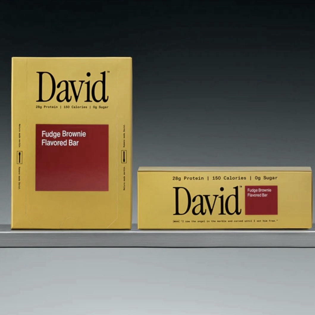 David Gold Fudge Brownie Protein Bar 28g Protein 150 Cal 0g Sugar Gluten Free