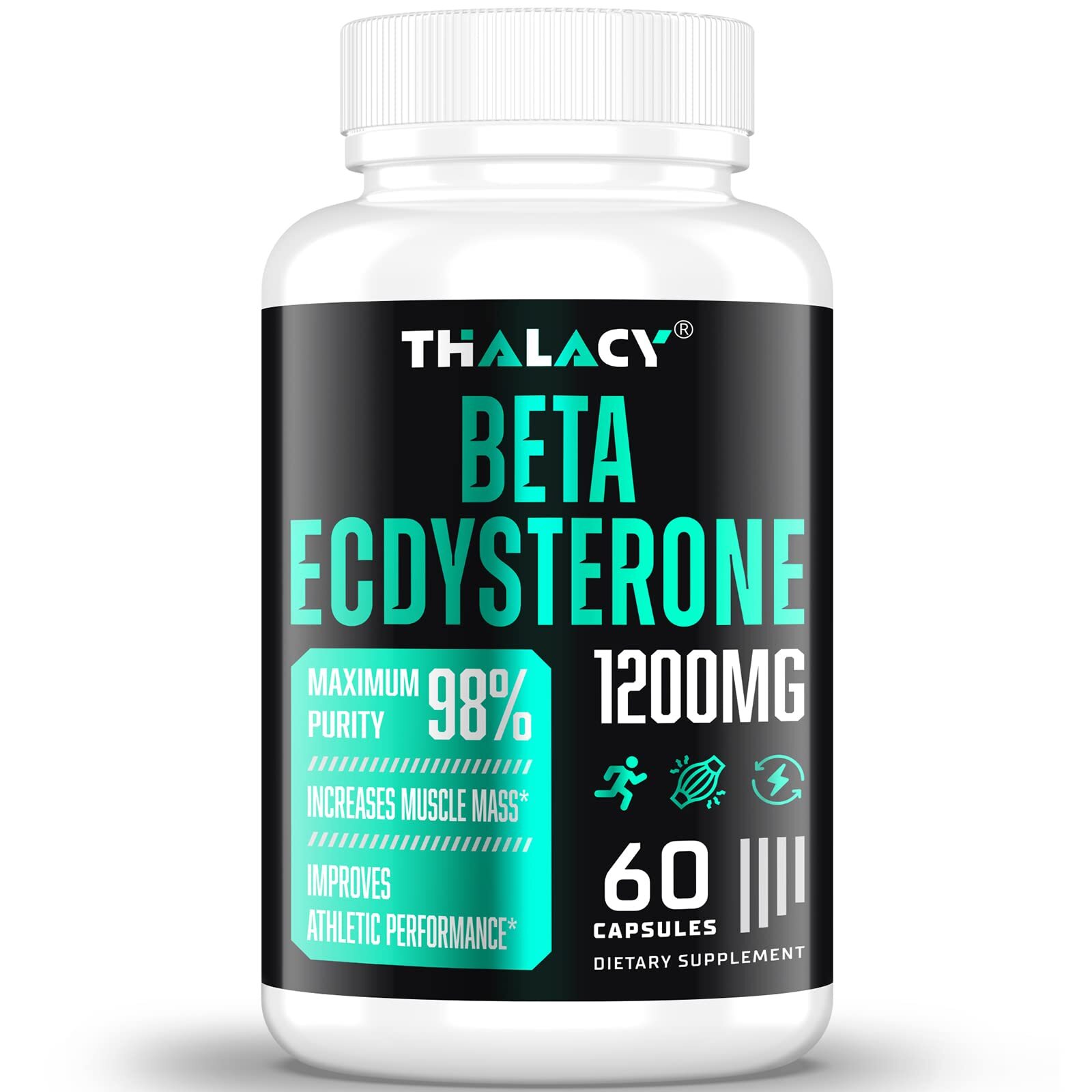 Beta Ecdysterone 98% Maximum Purity 60 Capsules 1200MG