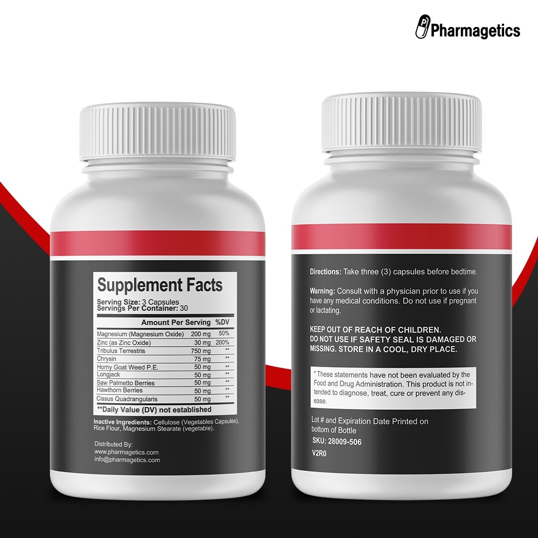 TestMax – Testosterone Booster – 2 Bottles – 180 Capsules