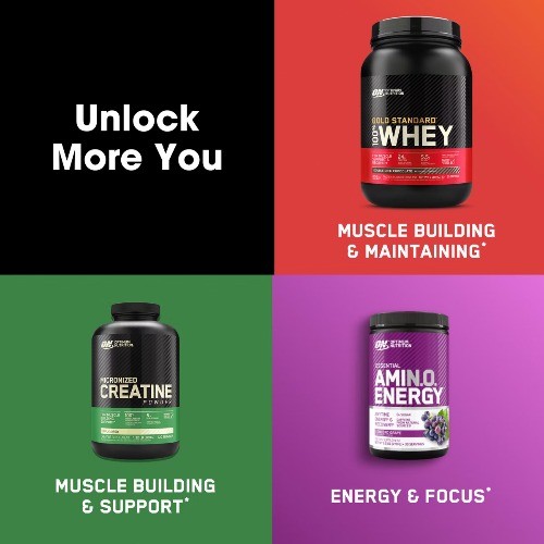 Optimum Nutrition Gold Standard 100% Whey Protein Powder – Strawberries &