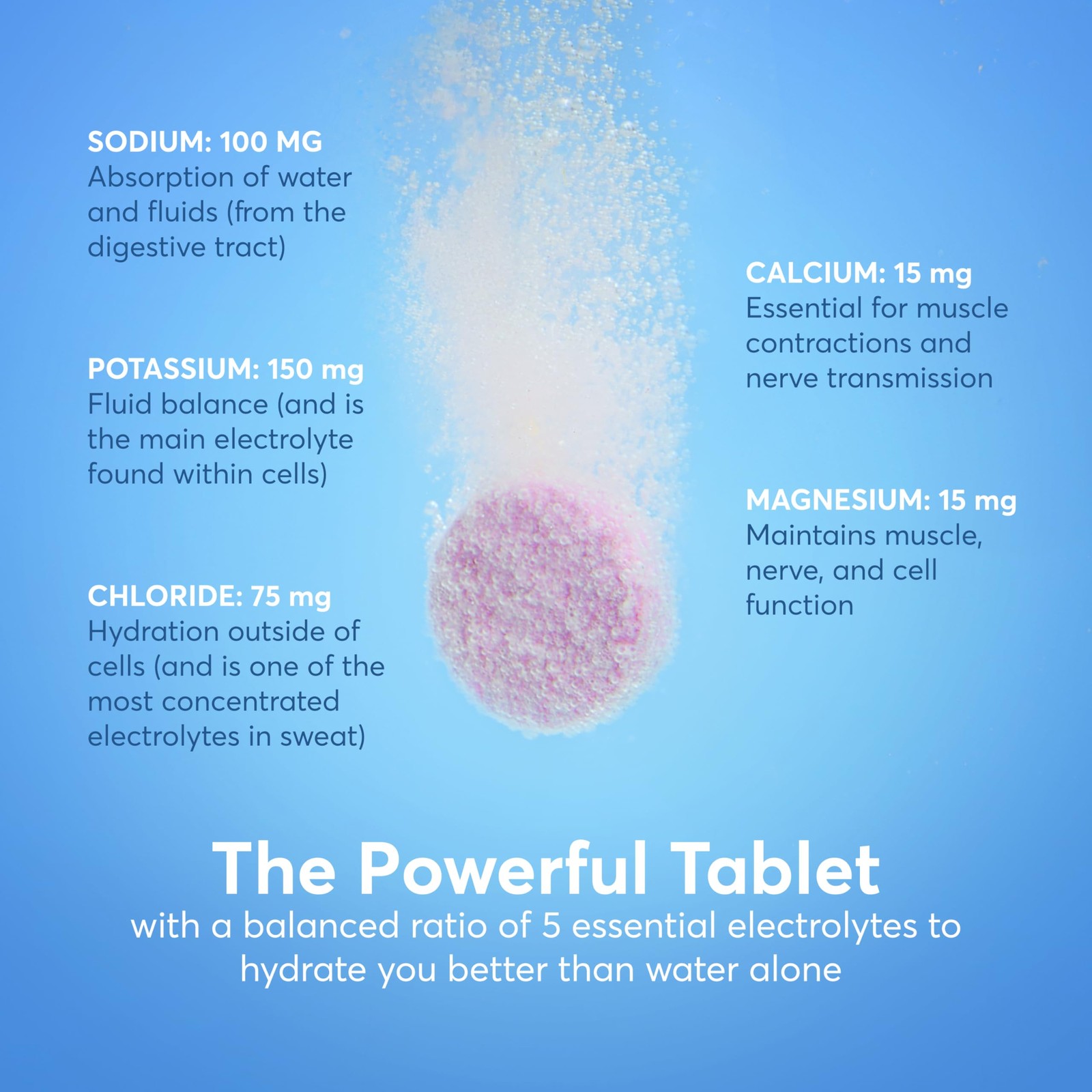 Nuun Vitamins Electrolyte Tablets Vitamin D C E A B6 Folic Acid Magnesium 4