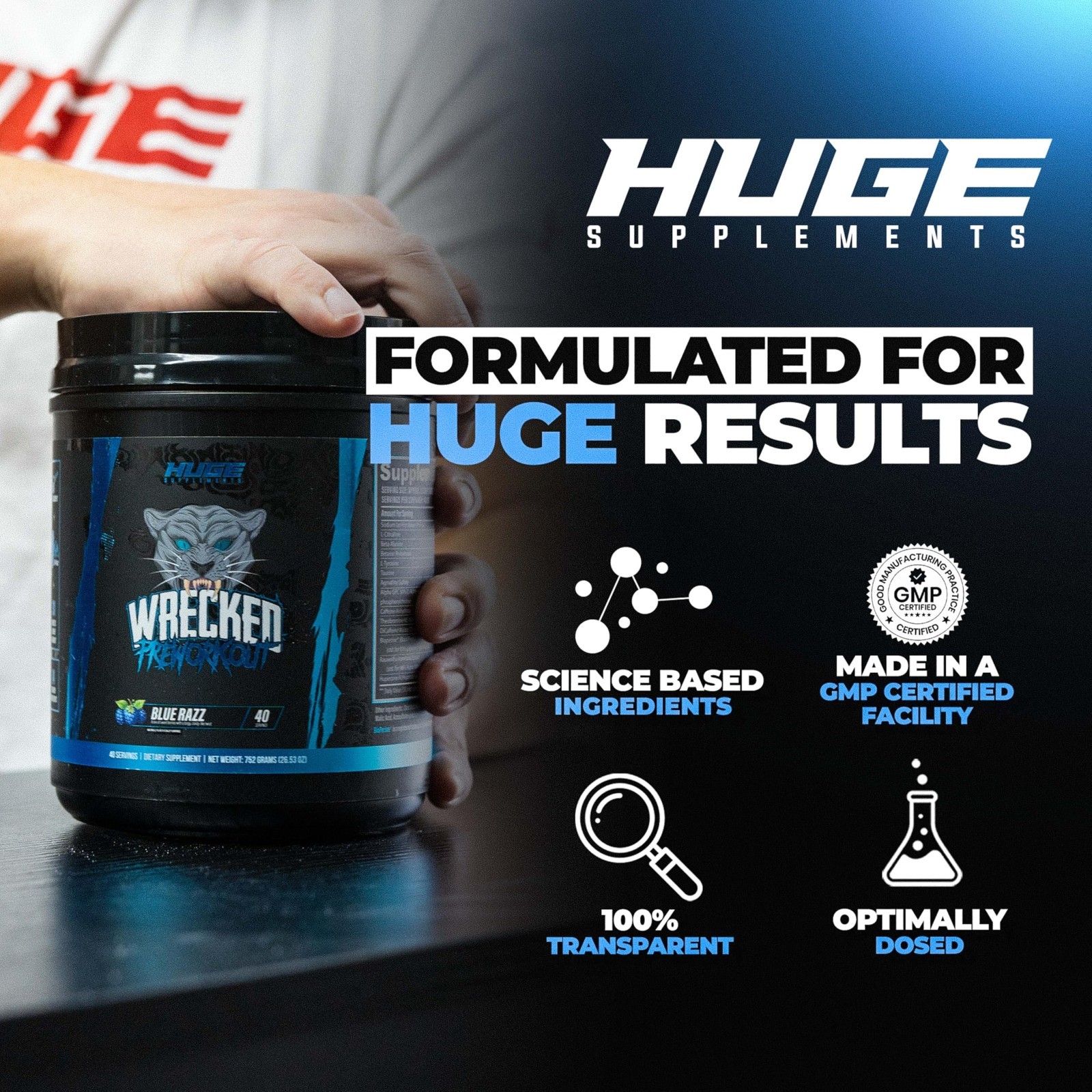 Advanced Pre Workout Powder – Boost Energy, Focus & Performance, 10g L-Citrullin
