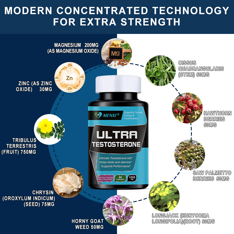 #1 Testosterone Booster, Male Enhancement Muscle Strength & Growth Boost Energy