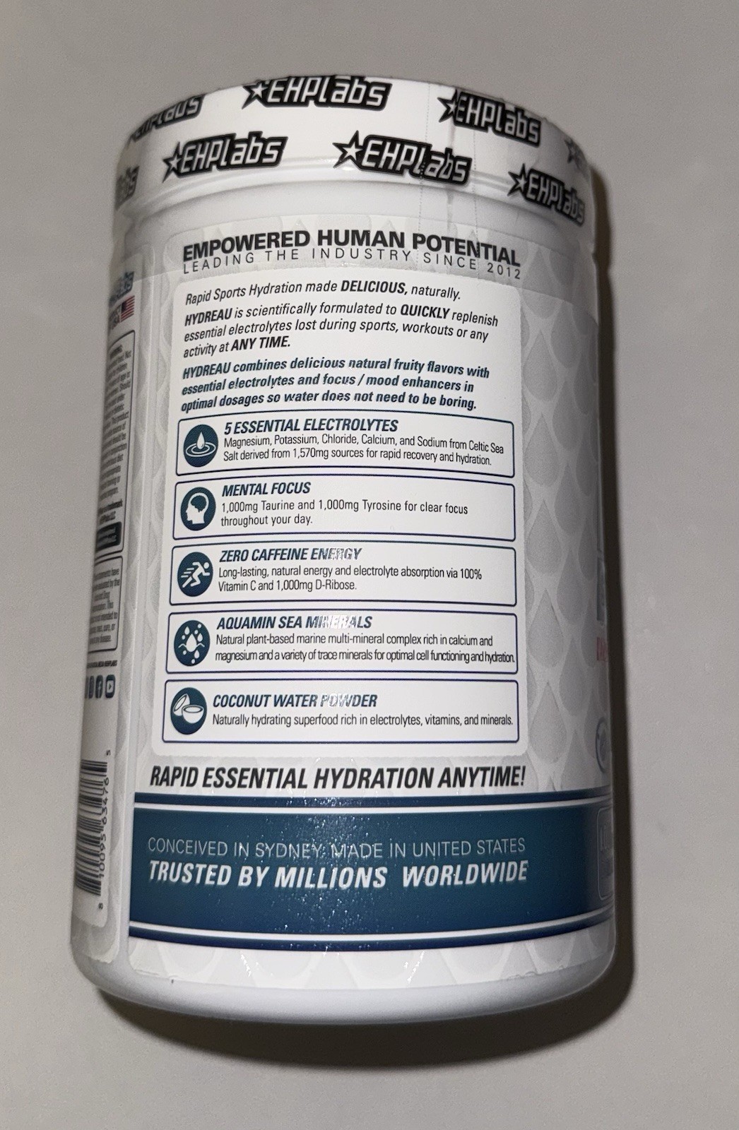 EHPLabs Hydreau Sports Hydration Kiwi Strawberry