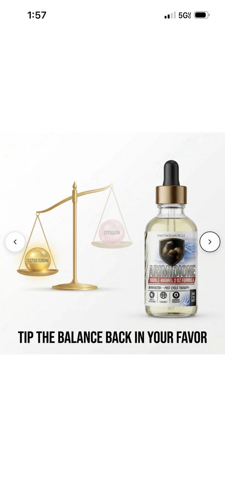 Post Cycle Therapy Stack Test Optimizer Arimotase Inhibitor By Vintage Muscle