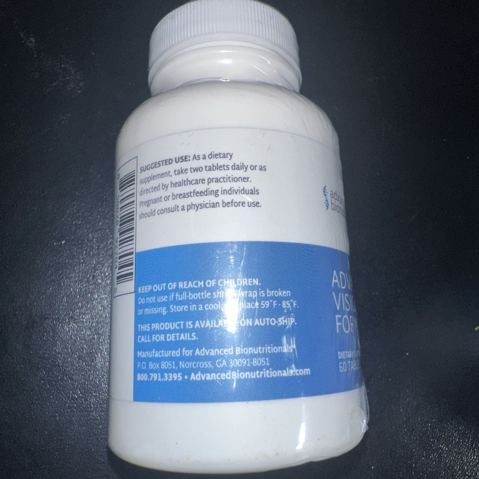 Advanced Bionutritionals ?C Advanced Vision Formula Supplement, Healthy Vision,