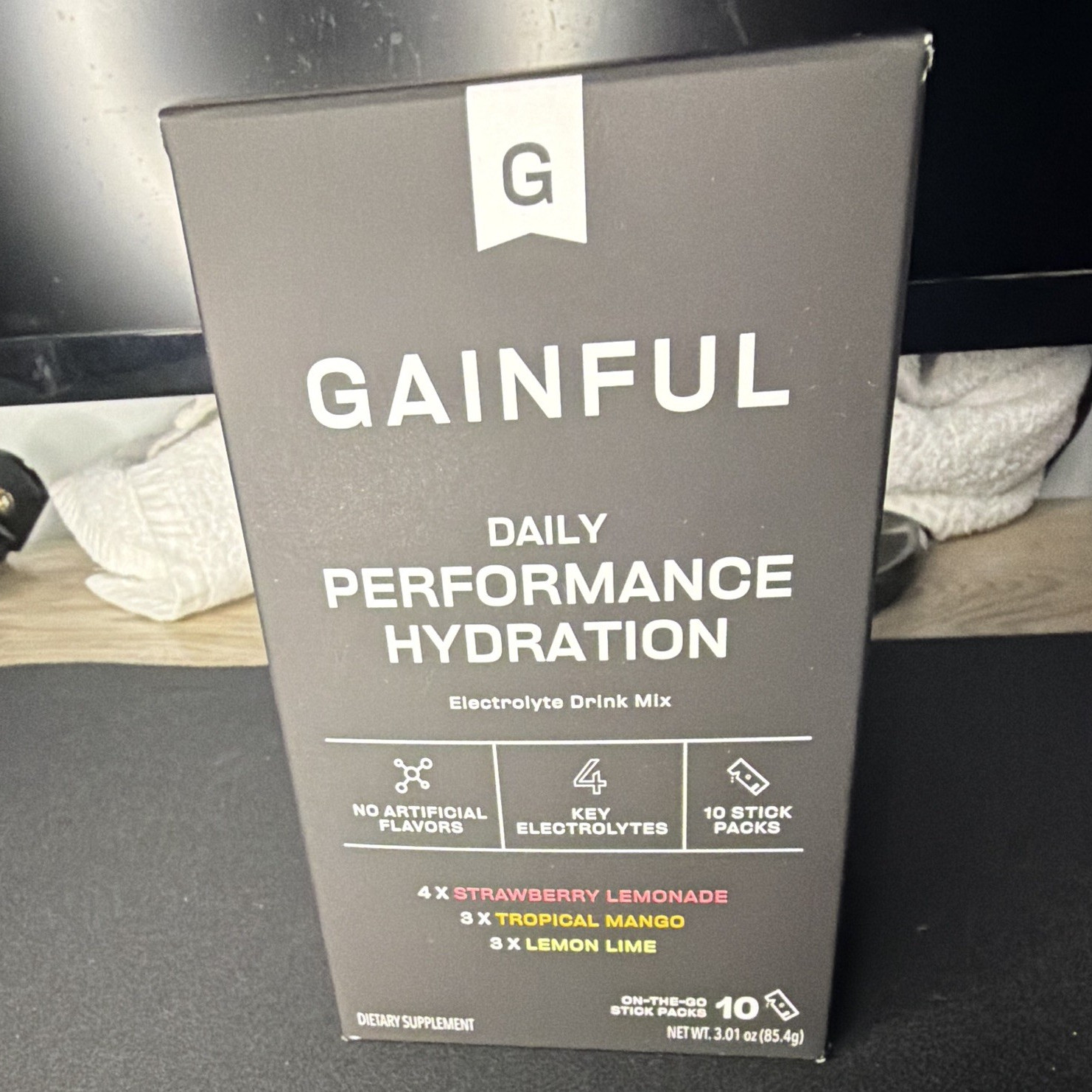 Gainful Daily Performance Hydration Electrolyte Powder Mix Variety 10 ct No AF