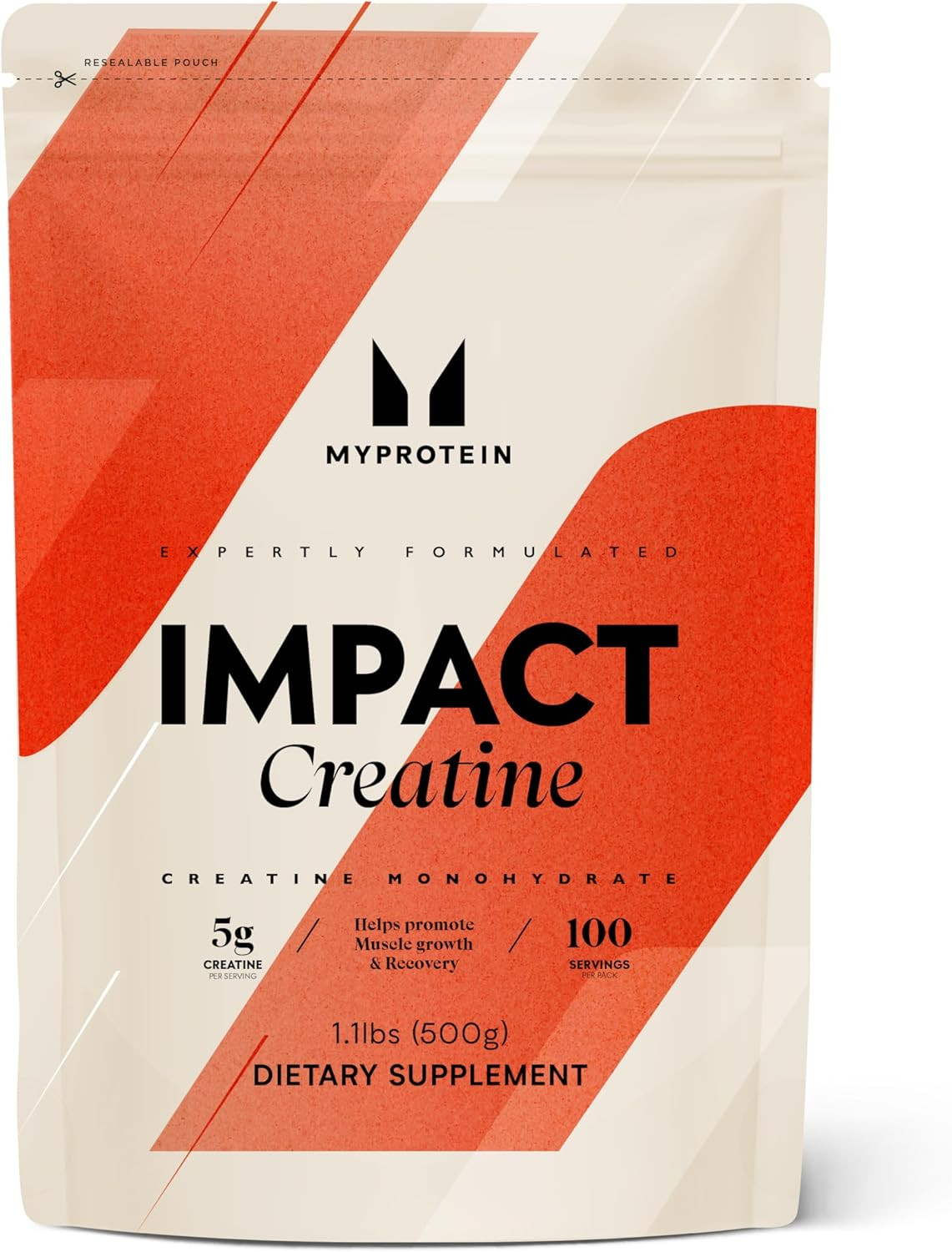 Creatine Monohydrate Powder, 100 Servings (1.1Lbs), Pure Unflavored Creatine Pow