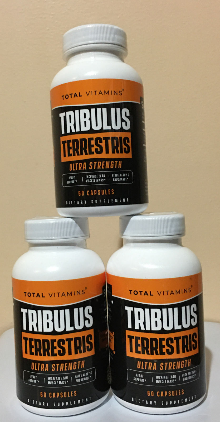 Tribulus Terrestris for Men & Women 1500mg Ultra Strength Enhance Energy Lot 3