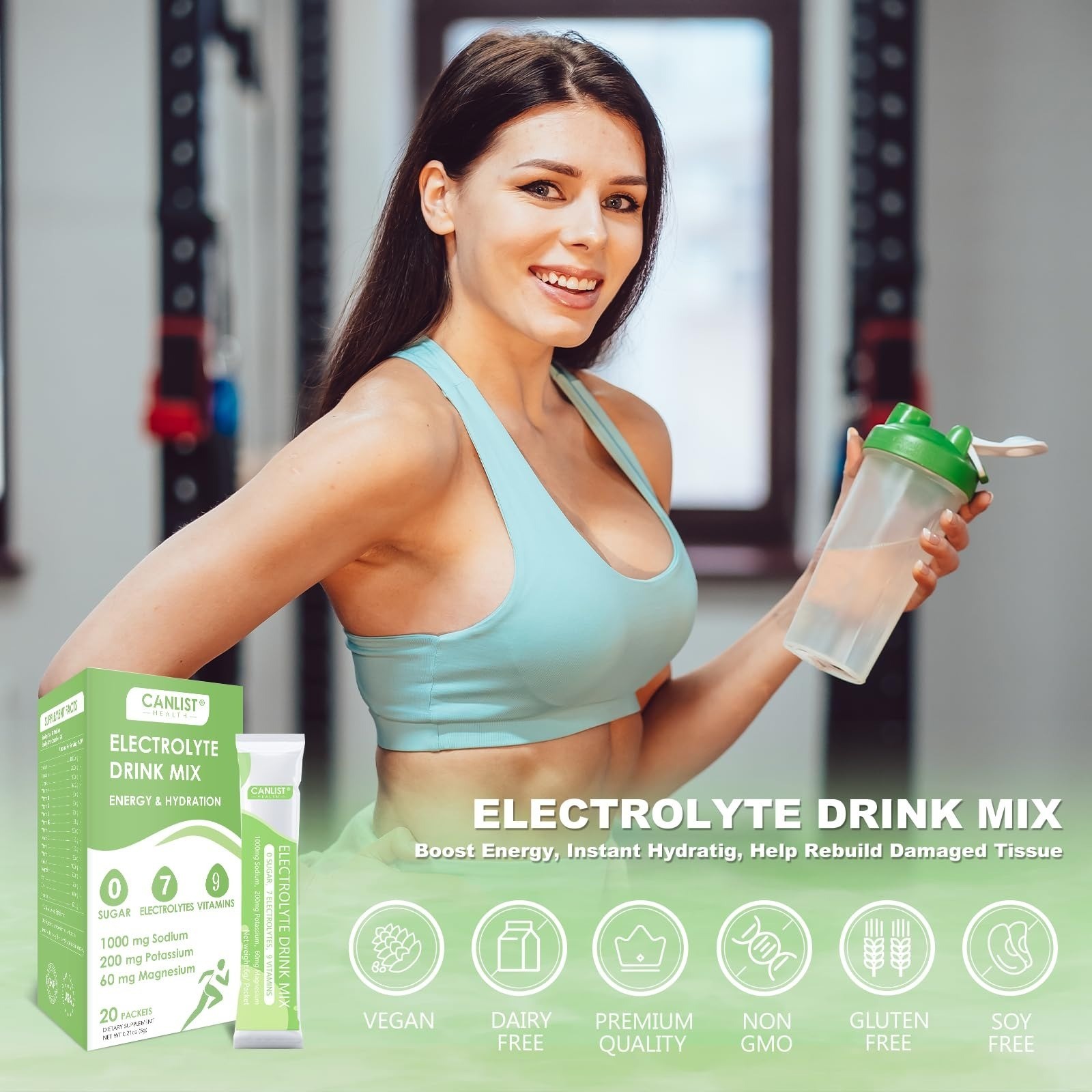 CANLIST Electrolyte Powder – Sugar Free Hydration Drink Mix