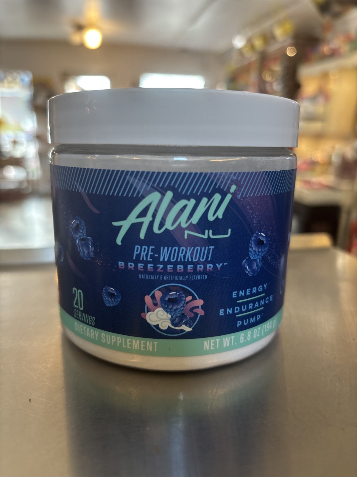 Alani Nu Pre-Workout Energy Powder – Breezeberry -2/27- Size: 7.0oz